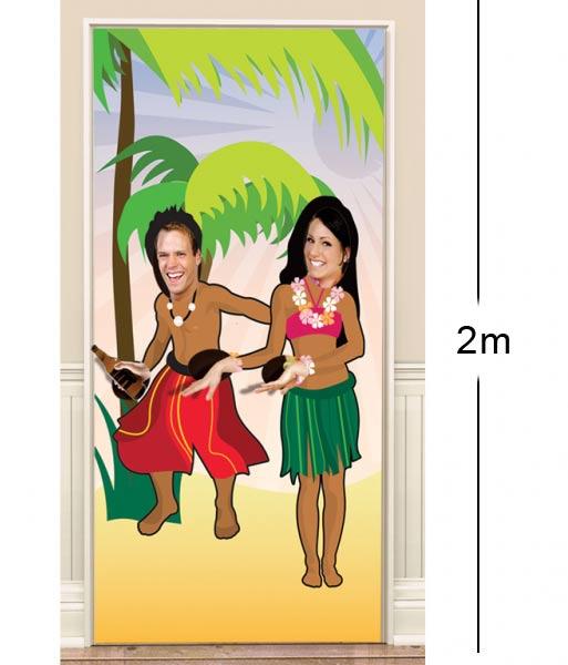 Photo Fun Hawaiian Door Poster by Amscan 672900 available here at Karnival Costumes online party shop