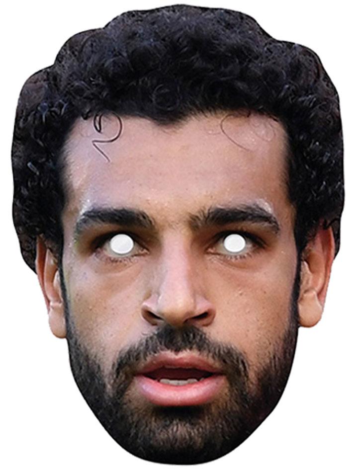 Liverpool Football Celebrity Mo Salah Face Mask by Mask-erade MSALA01 available here at Karnival Costumes online party shop