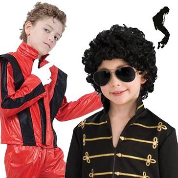 Michael Jackson fully licensed and themed fancy dress costumes for children. Good selection for music themed dress-up parties. 24H delivery opt. Buy securely online.