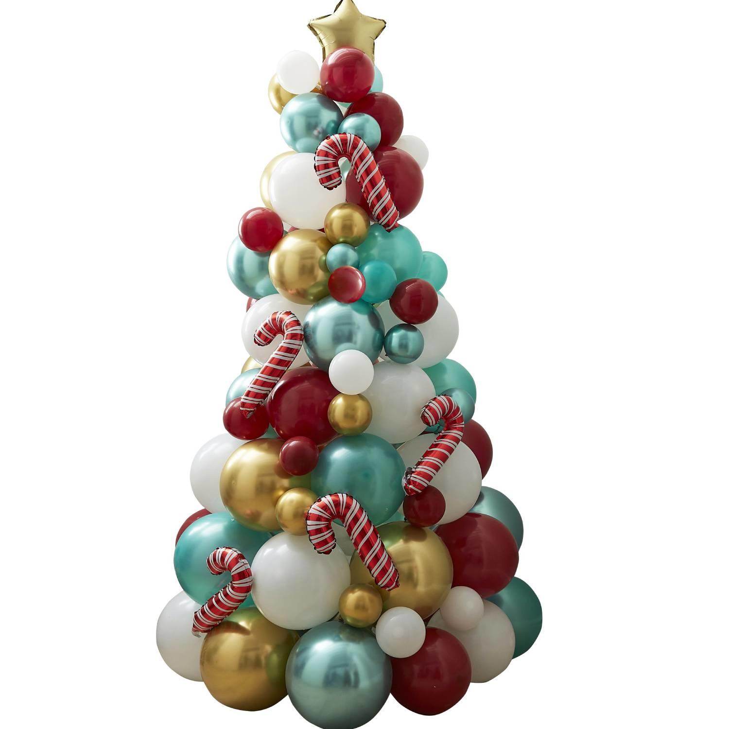 Christmas Balloon Tree 1.8m by Ginger Ray MRY-106  available here at Karnival Costumes online Christmas party shop