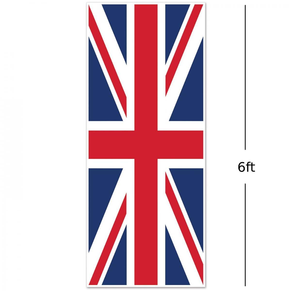Great Britain Union Jack Door Cover by Beistle 5209 available here at Karnival Costumes online party shop