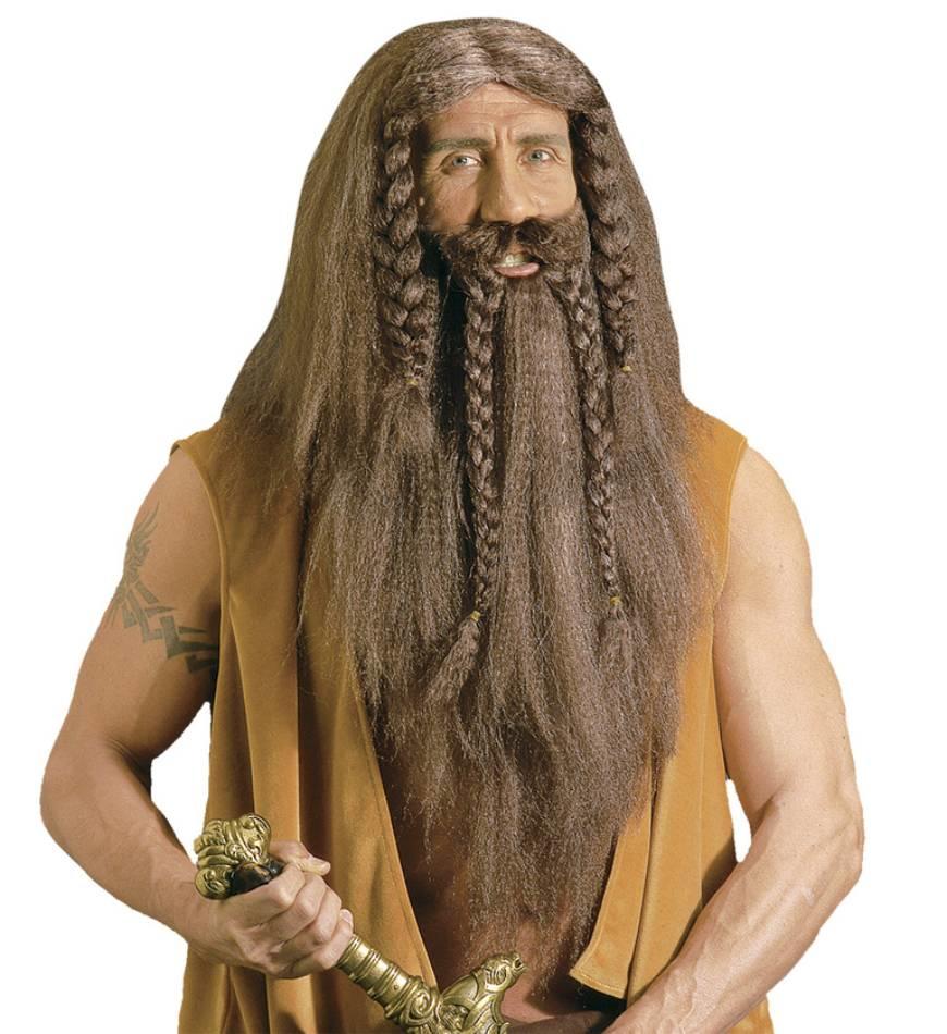 Barbarian Wig and Beard Set by Widmann B6334 available here at Karnival Costumes online party shop