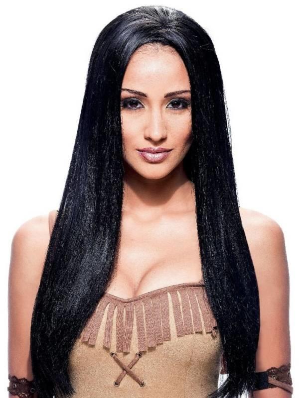French Kiss long straight black character costume wig for women by CSS 6571056 available here at Karnival Costumes online party shop
