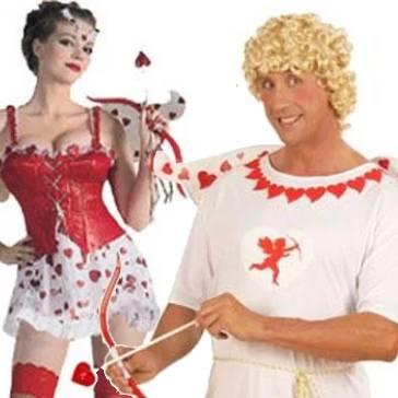 Valentine's Day Cupid fancy dress costumes for men and women. Good selection with accessories also available here at Karnival Costumes online party shop.