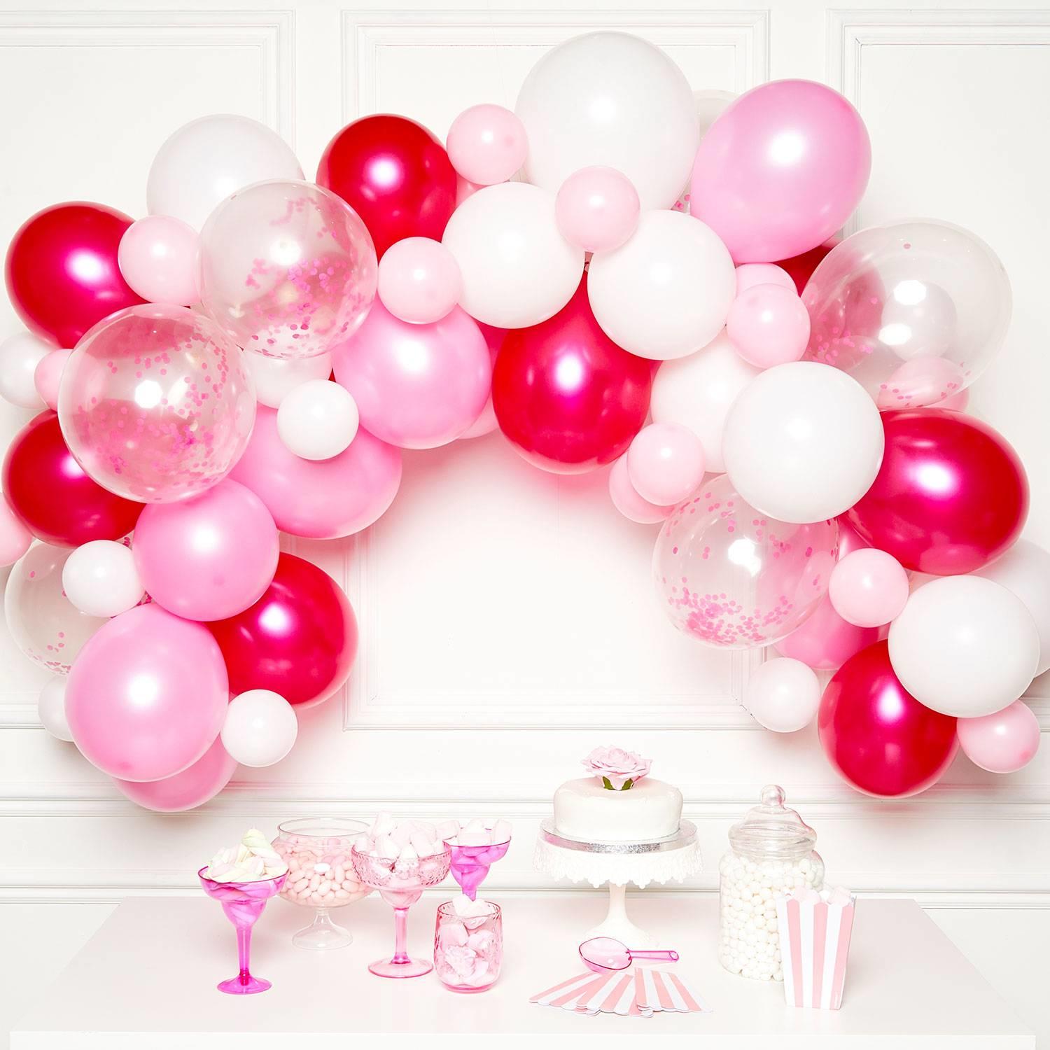 Pink Latex Balloon Arch DIY Kit by Amscan 9907433  available here at Karnival Costumes online party shop