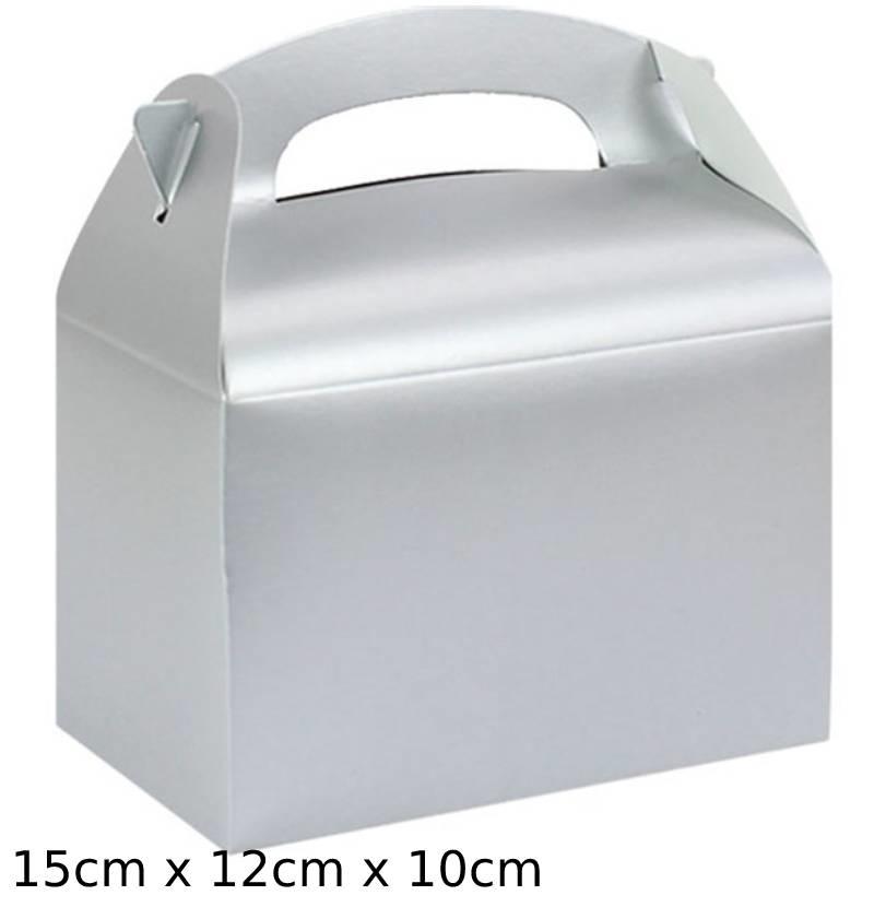 Silver Party Box by Amscan 997413 available from a selection here at Karnival Costumes online party shop