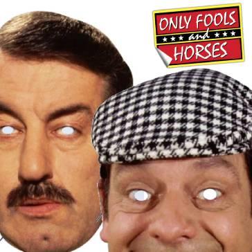 Only Fools and Horses character face masks. Fully licensed by the BBC all of the major cast characters available here at Karnival Costumes online party shop