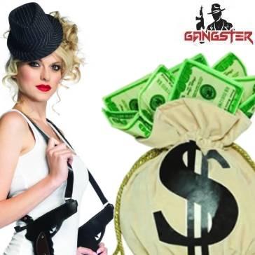 Gangster styled handbags and purses for your gangster fancy dress and costumes available here at Karnival Costumes online party shop