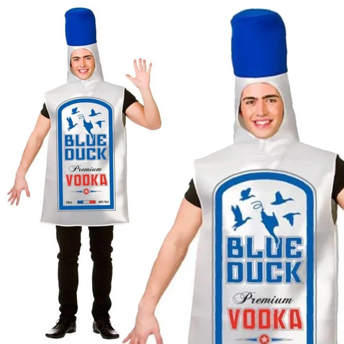 Funny Blue Duck Vodka Bottle Costume for adults by Wicked FN-8627 available here at Karnival Costumes online party shop