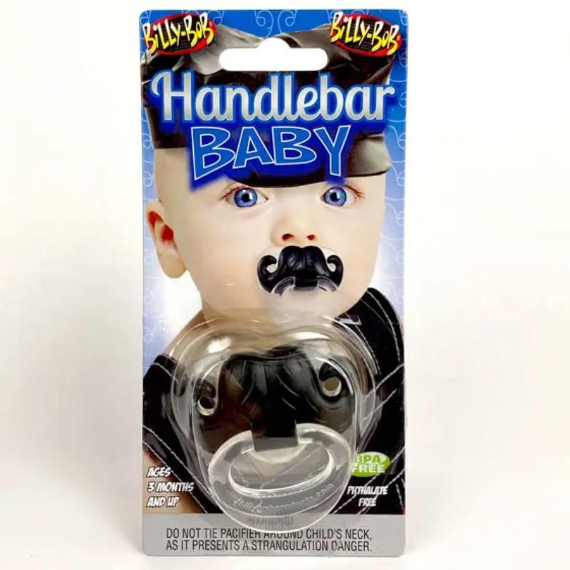 Billy Bob Handlebar Moustache Baby's Dummy or Pacifier 50751 Karnival