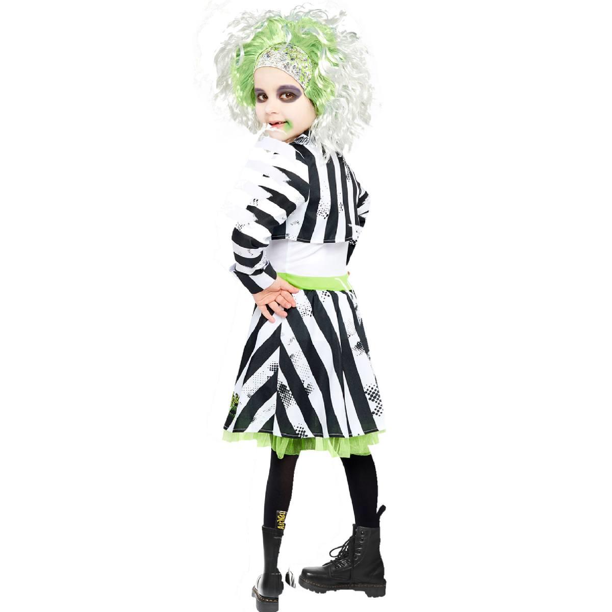 Beetlejuice Fancy Dress Costume for Girls by Amscan 9907635 | Karnival ...