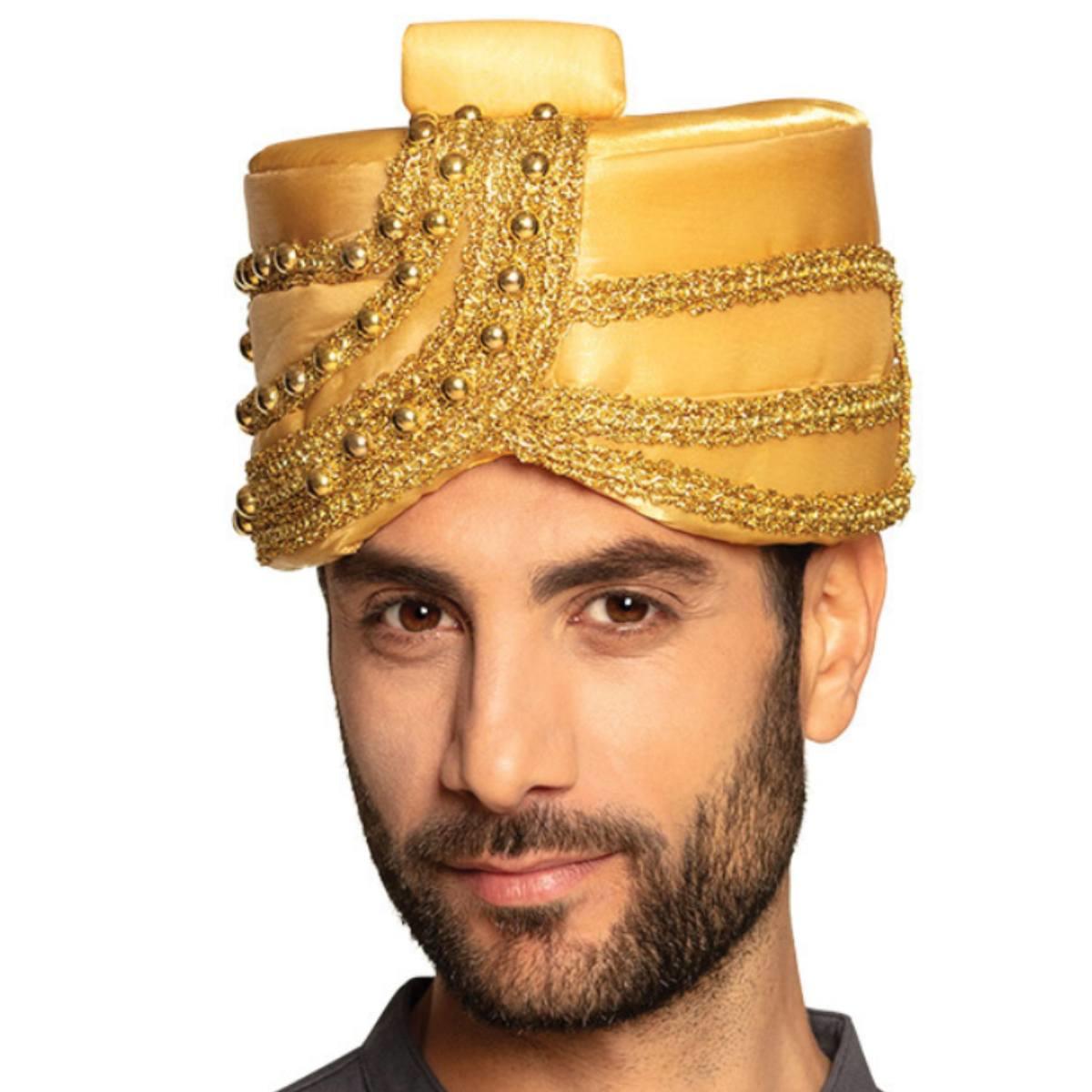 Maharaja Gold Turban by Boland 81022 | Karnival Costumes