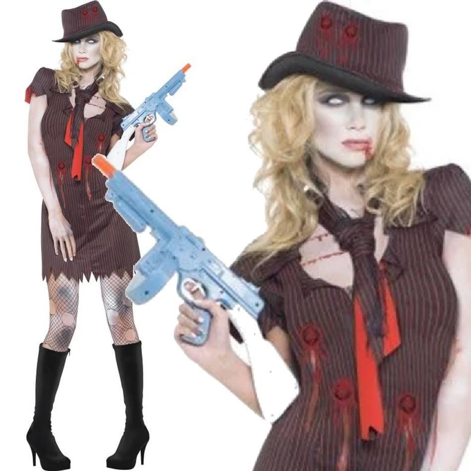 Fever Zombie Gangster Fancy Dress Costume by Smiffys 24359 Karnival
