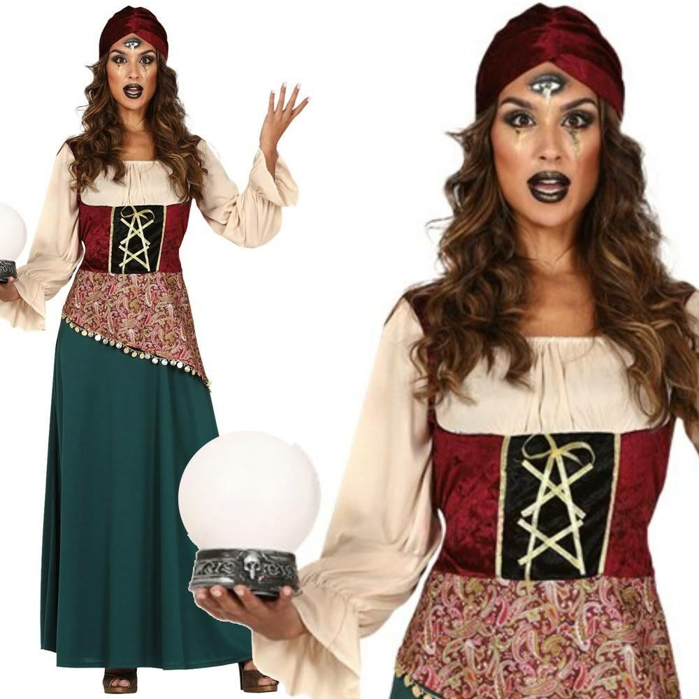 Fortune Teller Adult Fancy Dress Costume By Guirca 16352 Karnival Costumes