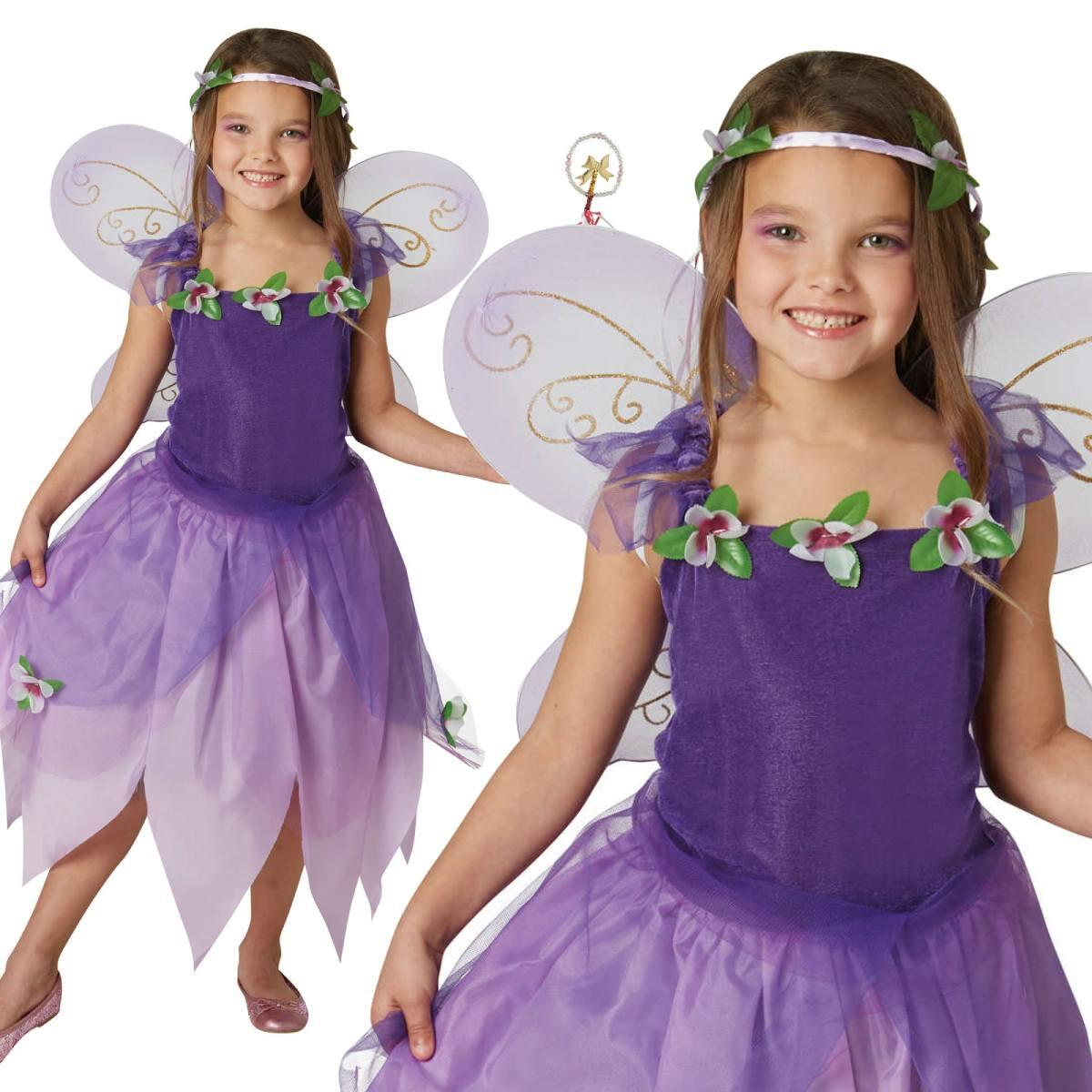 Pretty Plum Fairy Fancy Dress Costume for Girls by Rubies 882258
