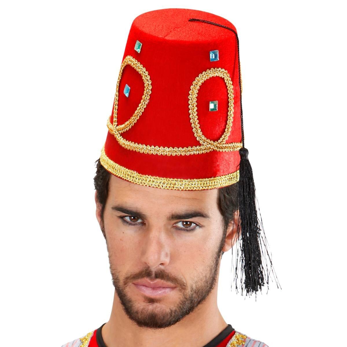 Deluxe Fez with Decoration by Widmann 1413F Karnival Costumes