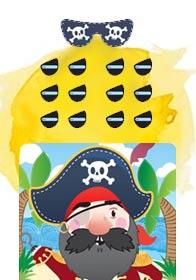 Pin the eyepatch on the pirate party game by Henbrandt X51452 available here at Karnival Costumes online party shop