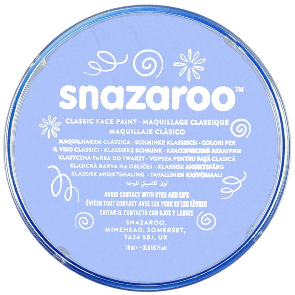 Pale Blue Face Paint and Body Paint 18ml by Snazaroo 1118366 available here at Karnival Costumes online party shop