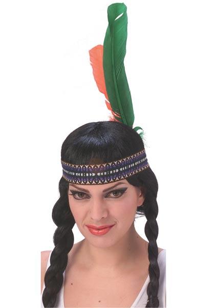 Indian Headband - 2 Feathers