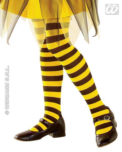 Children's Yellow and Black Bumble Bee Tights