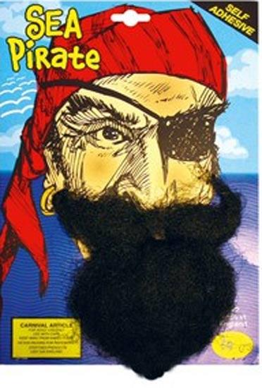 Pirate's Beard and Moustache - Black