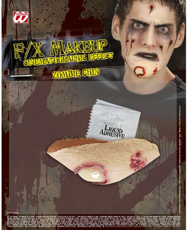 Zombie Chin Halloween Horror Make-Up Effect by Widmann 4168C available here at Karnival Costumes online Halloween party shop