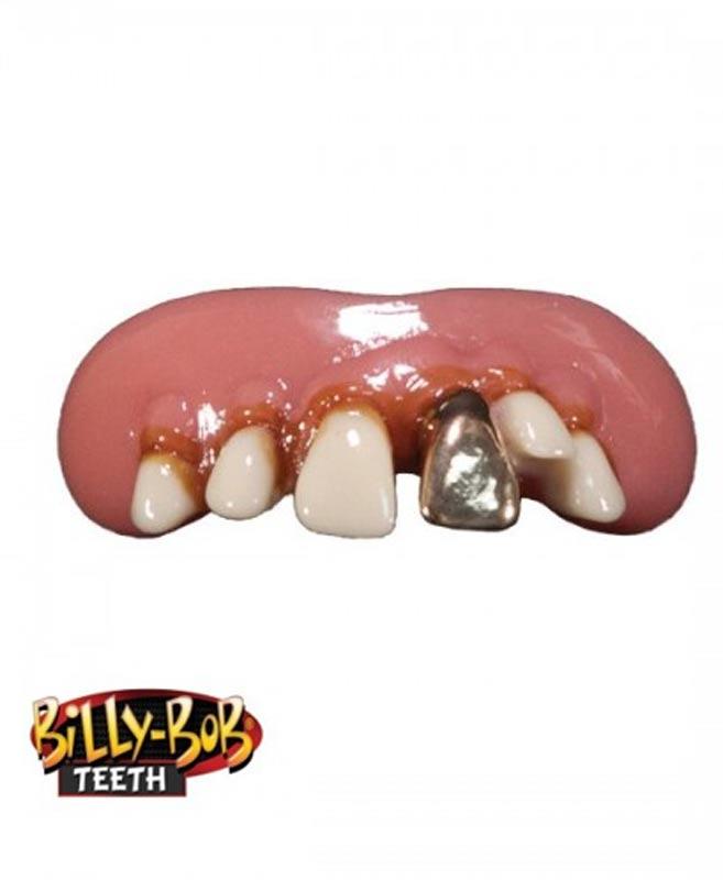Gold Big Cletus Denture by Billy Bob Teeth 10102 available here at Karnival Costumes online party shop
