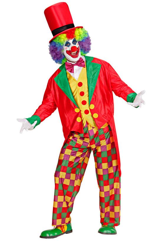 Clown Adult Fancy Dress Costume by Widmann 3509 available here at Karnival Costumes online party shop