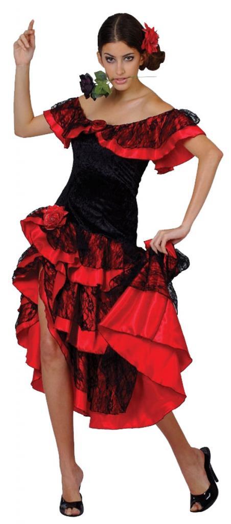 Spanish Senorita Fancy Dress Costume for Adults from Karnival Costumes