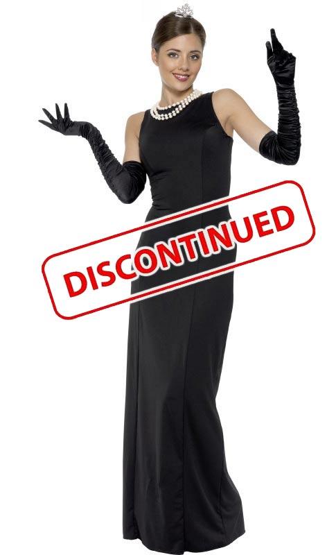 Now Discontinued our Audrey Hepburn Fancy Dress Costume - 60s female Icon outfit from Karnival Costumes your dress up specialists