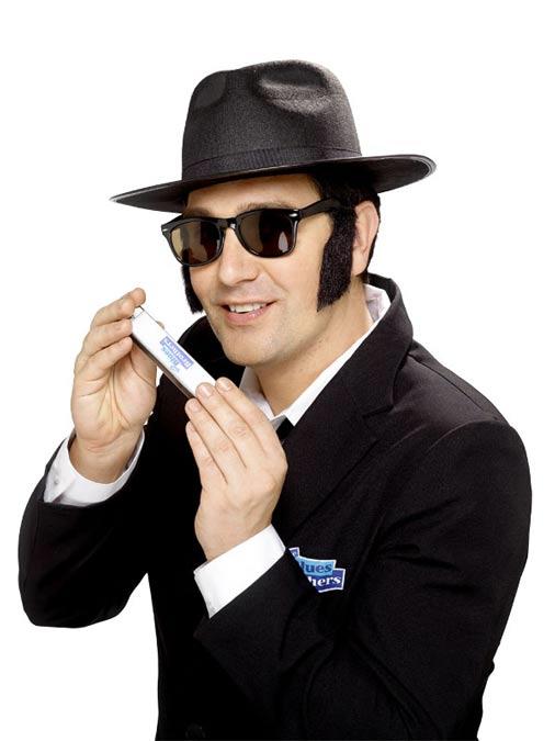 Blues Brothers Harmonica with Logo