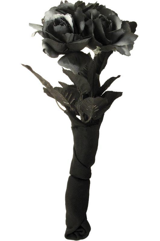 Black Roses Corpse Bride Bouquet by Guirca 28008 available here at Karnival Costumes online party shop
