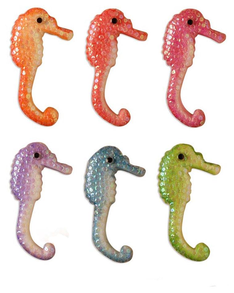 Decorative Sea Horses - 20cm long by Widmann 4947G available here at Karnival Costumes online party shop