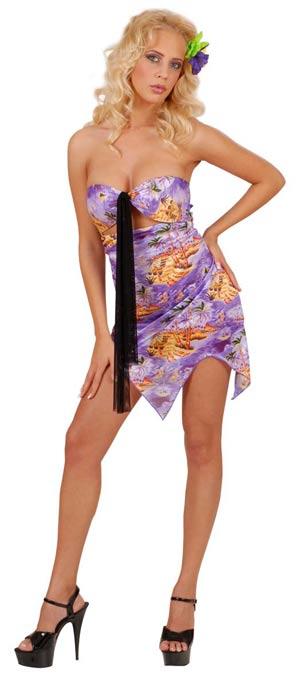 Hawaiian Dress by Widmann 7709H available here at Karnival Costumes online party shop