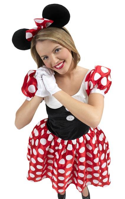 Lady's Minnie Mouse Costume fully licensed by Disney and manufactured by Rubies 888584 available here at Karnival Costumes online party shop