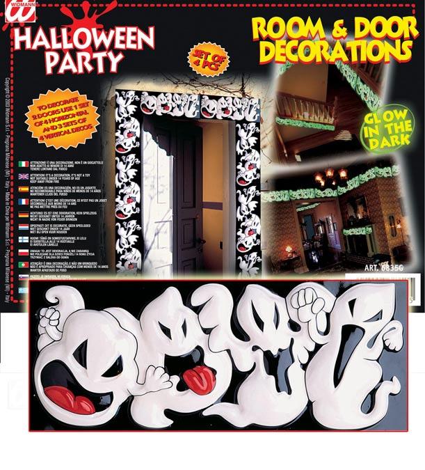 3D Ghost Decoration - Pack of 4 Horizontal Pieces