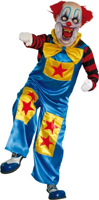 Deluxe Rico the Clown Halloween Fancy Dress Costume