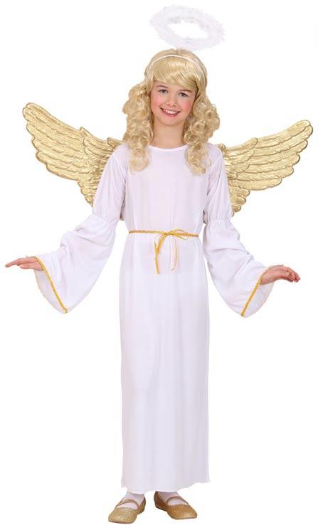 Children's Christmas Angel Fancy Dress Costume by Widmann 0245 available here at Karnival Costumes online Christmas party shop