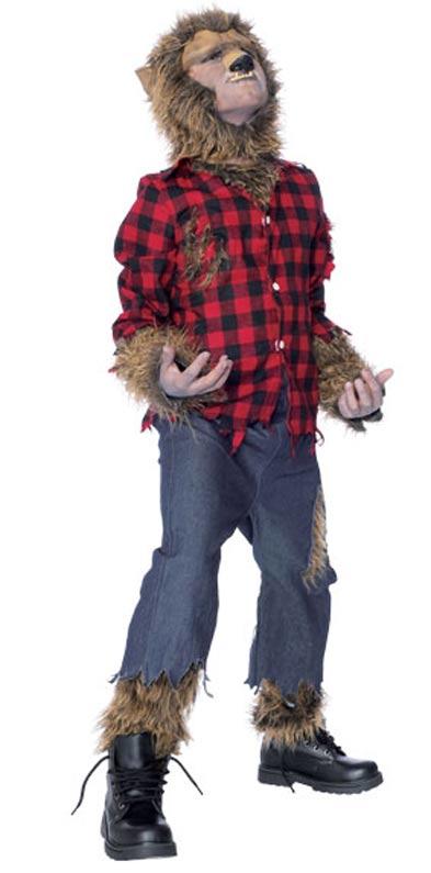 Wolfman the Werewolf Boy's Halloween Fancy Dress Costume