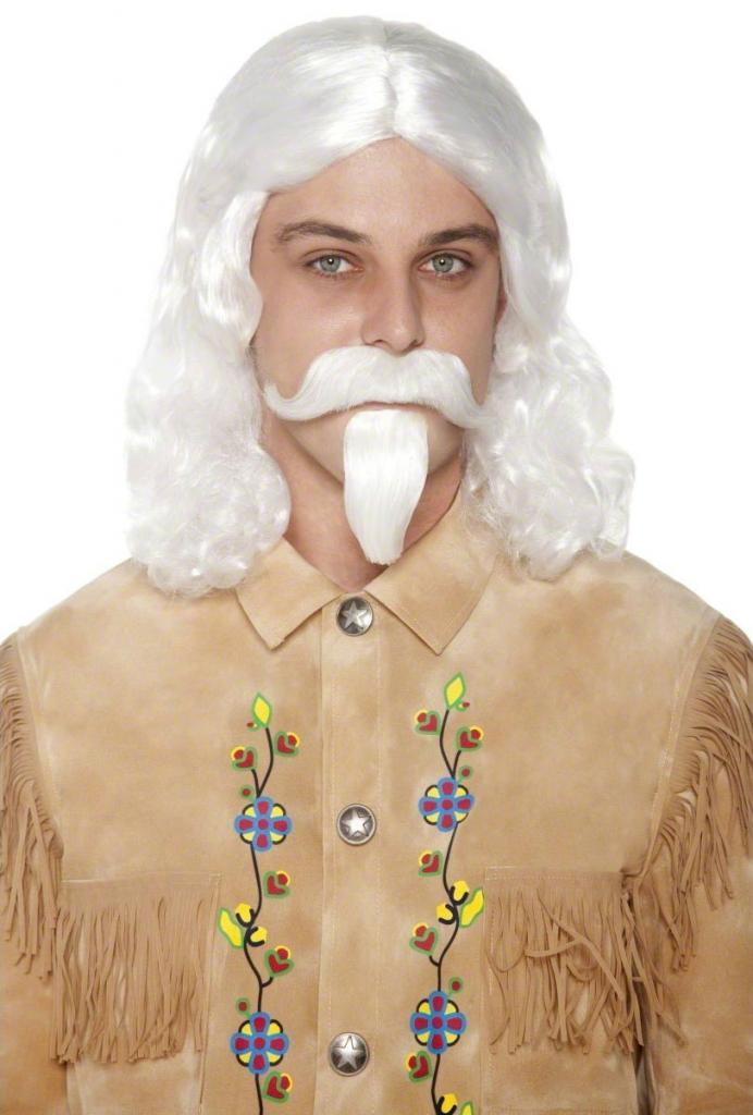 Buffalo Bill Wig with Moustache and Beard