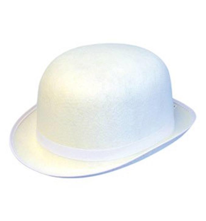 White Bowler Hat