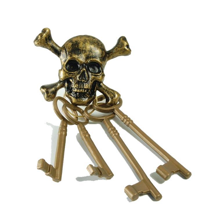 Pirate's Keys with Skull Belt Clip