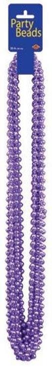 Purple Party Beads - 7.5mm dia - Pk 12 pcs