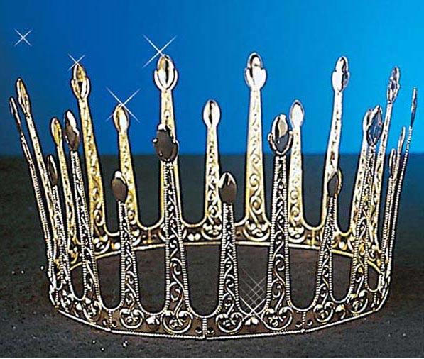 Deluxe Crown by Widmann 2441H Style A available here at Karnival Costumes online party shop