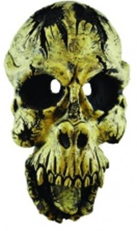 Golden Monkey Skull Horror Mask by Ghoulish K1006 available from a collection of Adult Horror Costume Masks here at Karnival Costumes online Halloween party shop