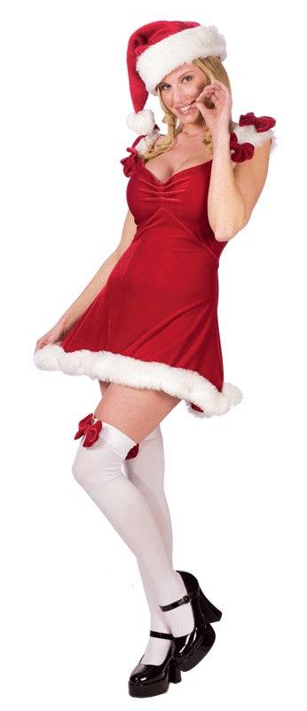 Sexy Red Elf Costume  by Fun World 7503 Adult Christmas Party Costumes available here at Karnival Costumes online party shop