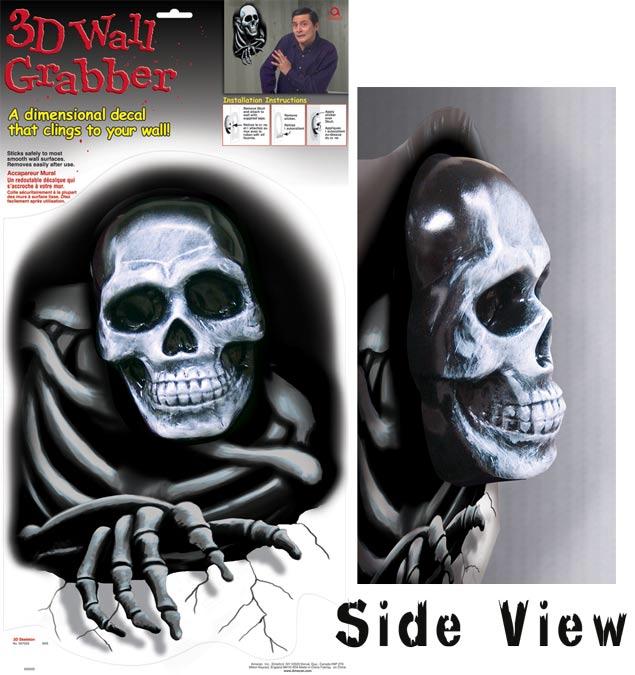 3D Skull Wall Grabber - Halloween Decorations