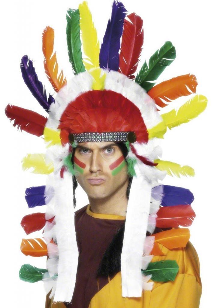 Indian Headdress Long - Wild West Red Indian Headdresses