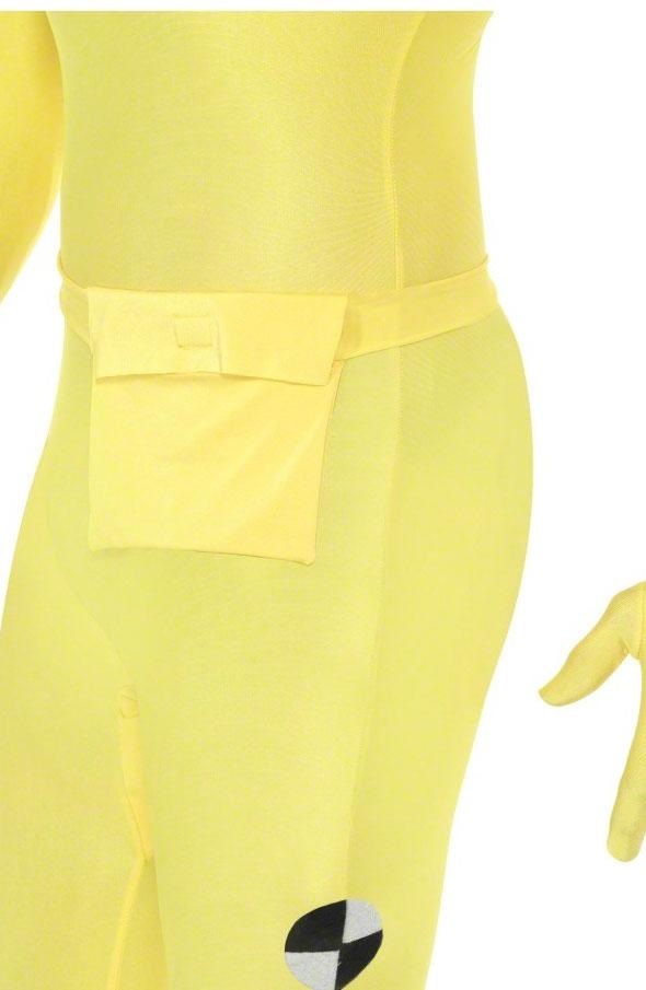 Crash Test Dummy Bodysuit Adult Fancy Dress Costume