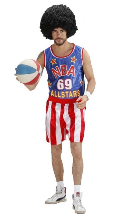 Basketball Costume - Harlem Globetrotters Fancy Dress by Widmann 7582 available here at Karnival Costumes online party shop